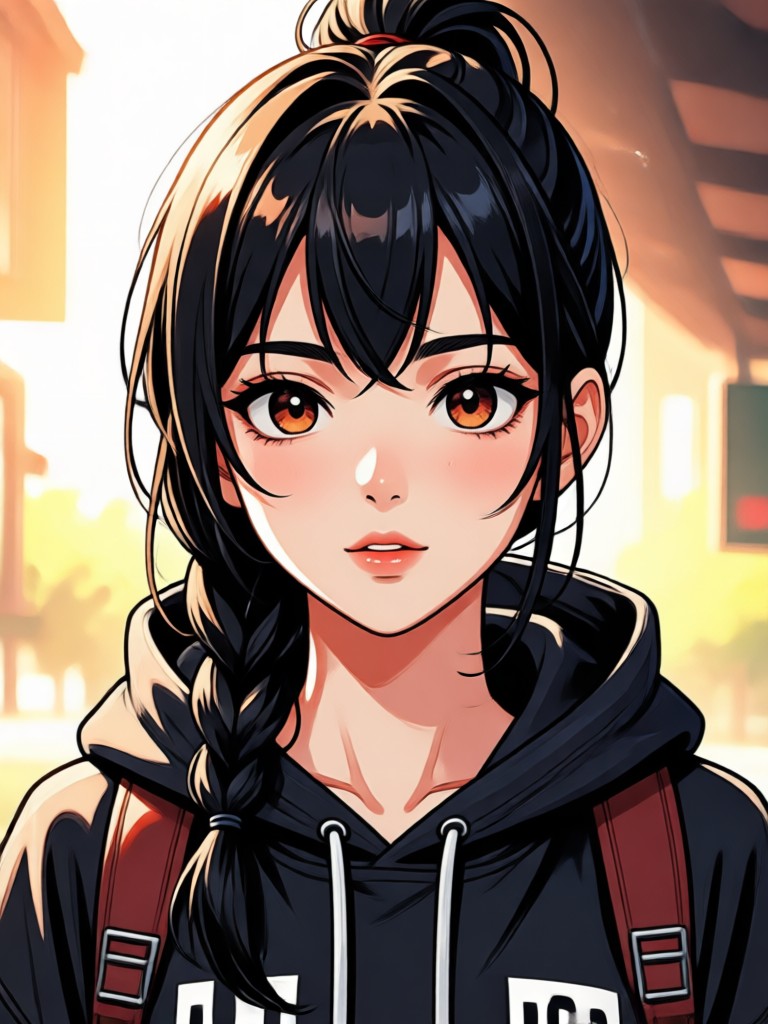 Cute chibi manga avatar created with AI