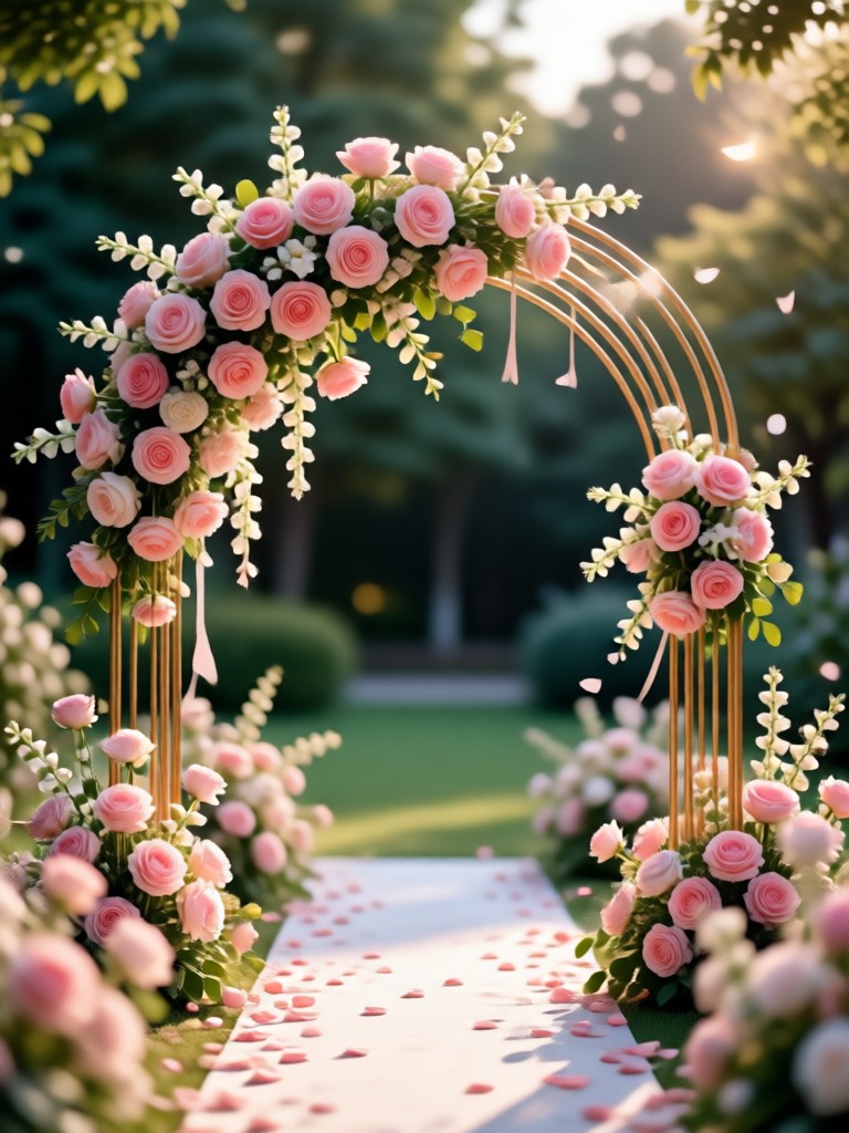 Boho wedding with macrame, pampas grass, and earthy tones