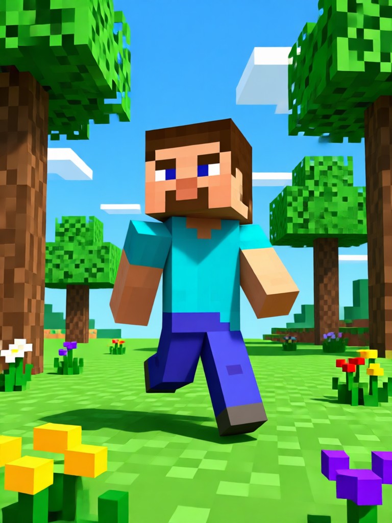 AI generated Minecraft character skin