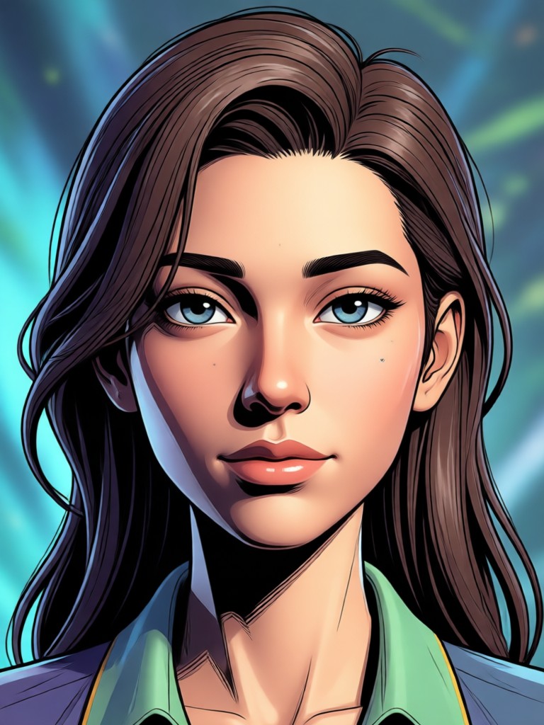 Medieval knight 3D comic portrait AI