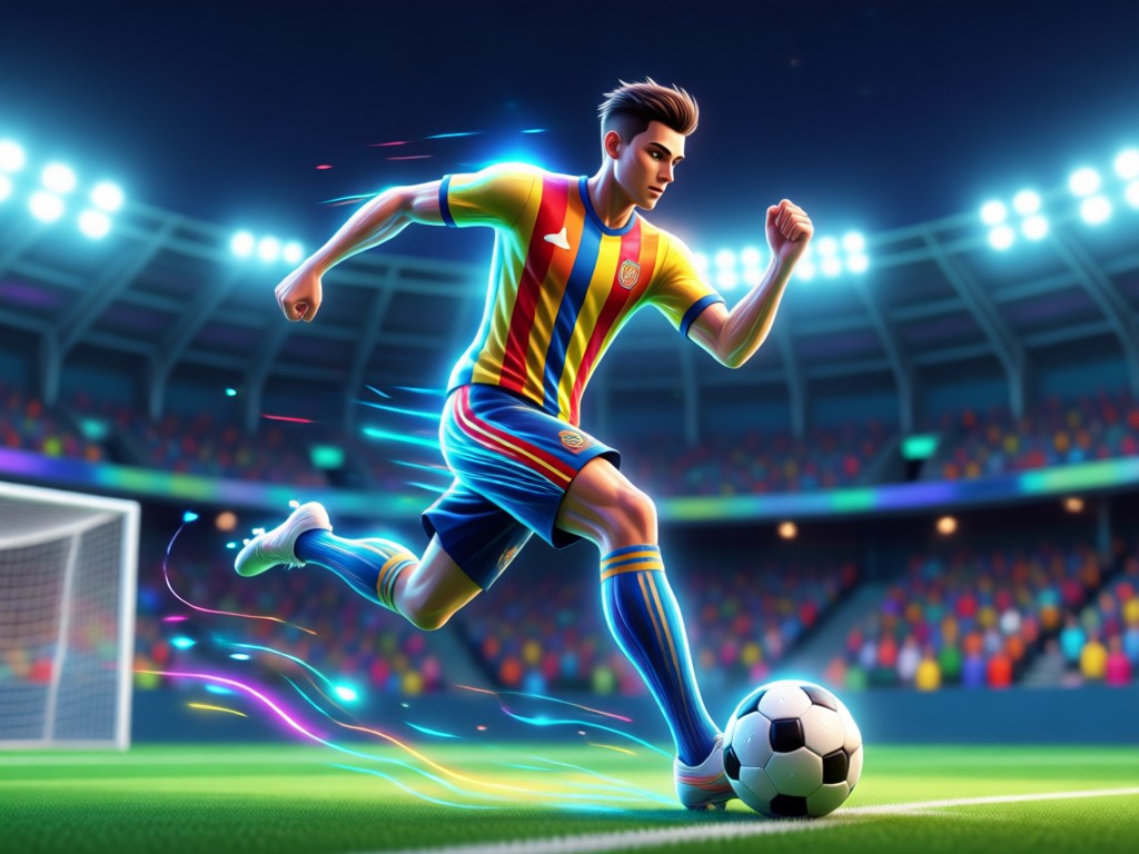AI customizing football player jersey