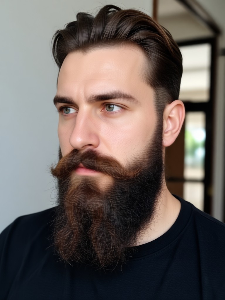 AI corporate beard style filter result