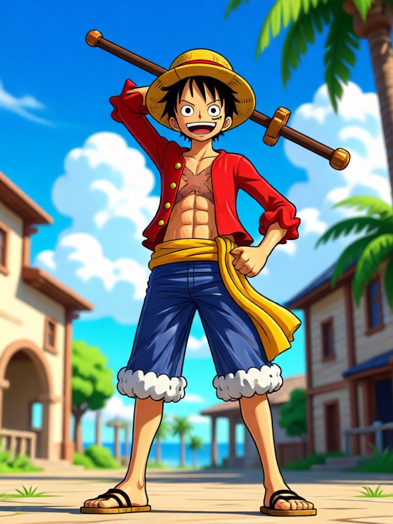 KI-generiertes One Piece Charakterbeispiel