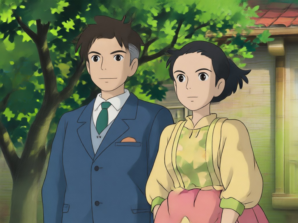 Ghibli couple art as a digital keepsake