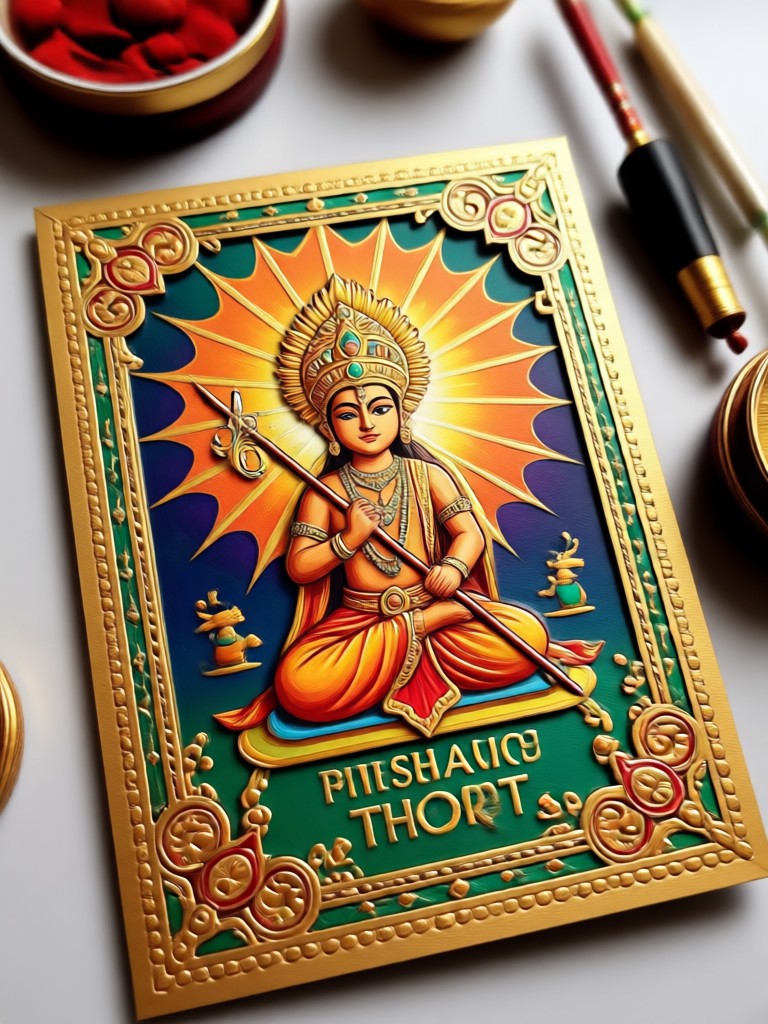 Traditional Raksha Bandhan AI Card Design