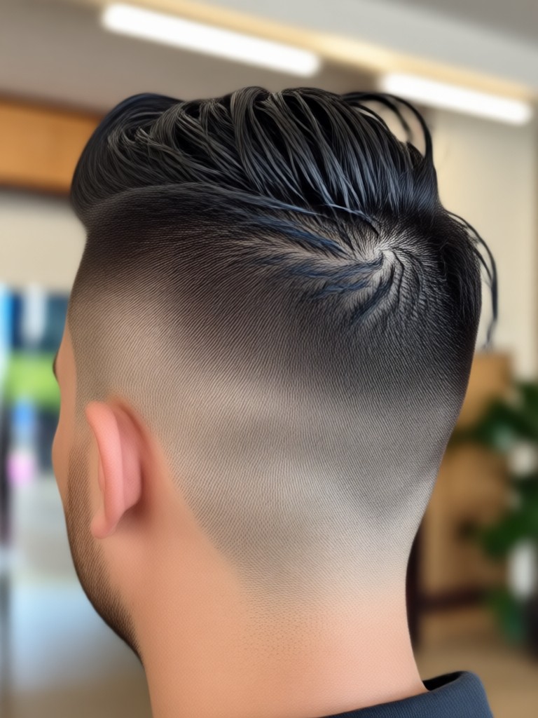 AI buzz cut filter result with beard