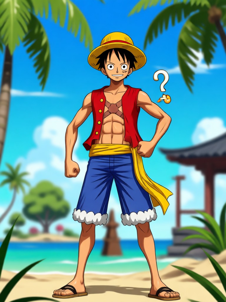 Smartphone exibindo o aplicativo moodix criando um personagem de One Piece