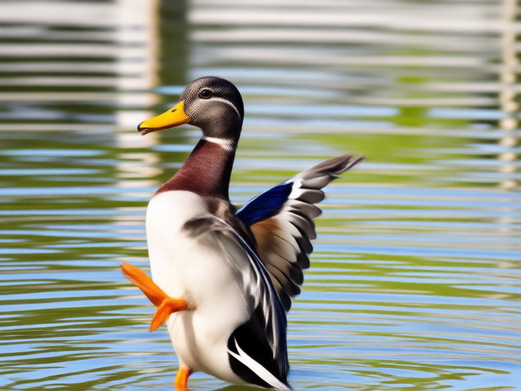 Social media share ready duck dance video