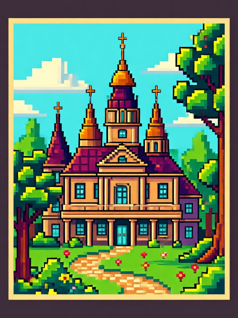Food photography as pixel art
