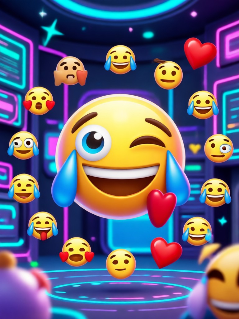 AI emoji generator app interface on phone
