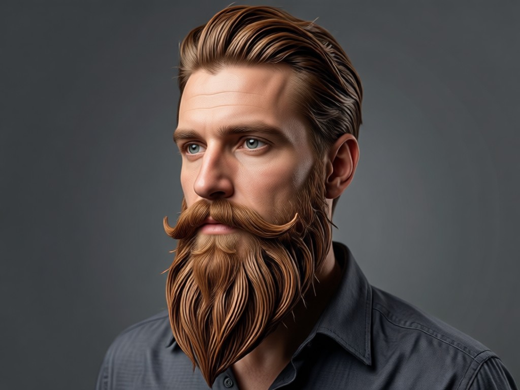 Simple three step process to add a beard with AI