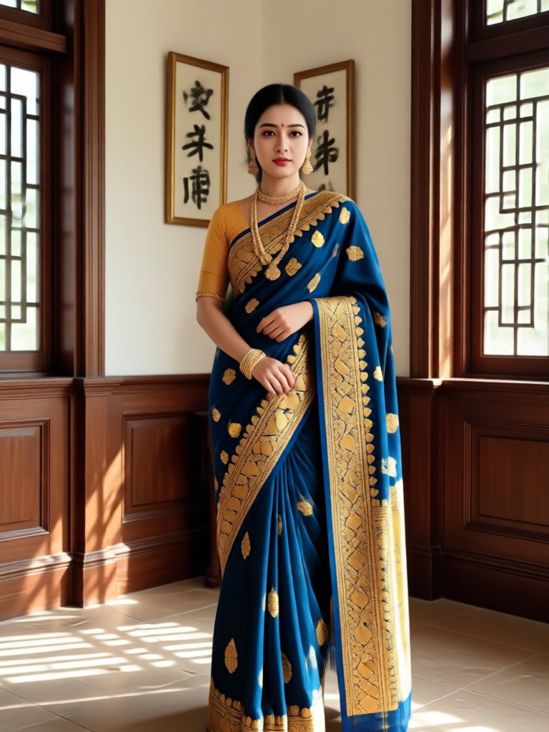 AI saree photo editor festive look