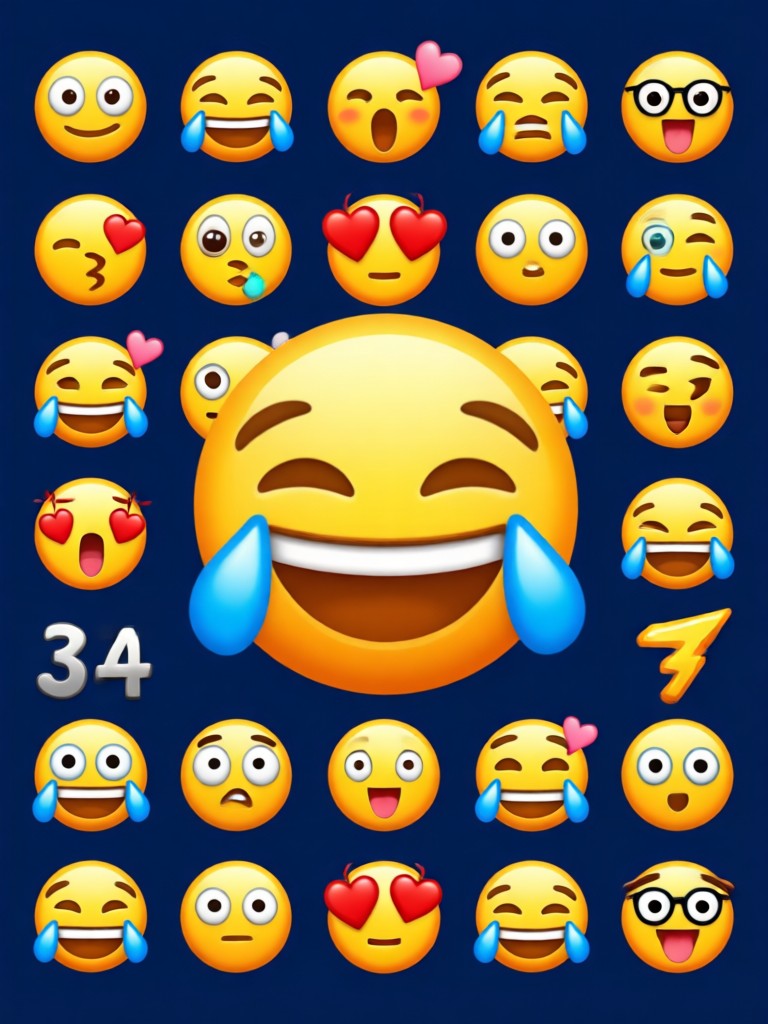 Professional 3D render style emoji for social branding