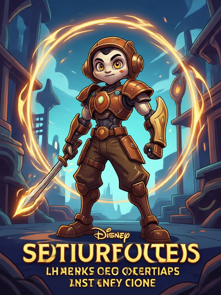 Mobile app showcasing Disney poster generation