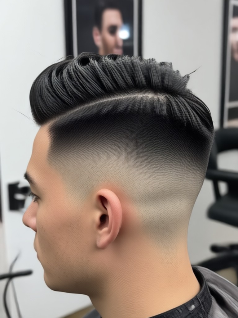 Texturierter Crop mit Taper Fade AI-Ergebnis