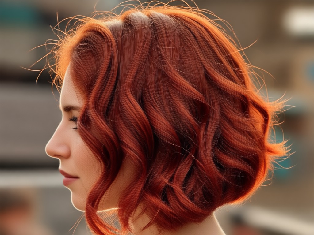 Before and after red hair filter with undo button