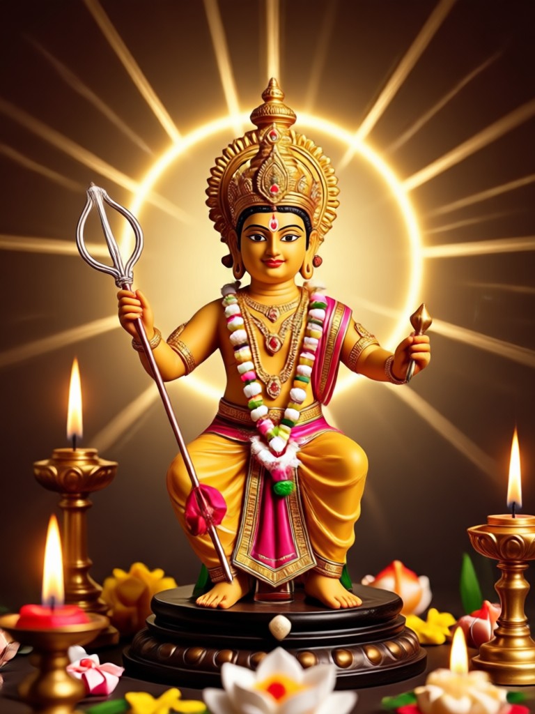 Nag Pooja altar AI generated scene