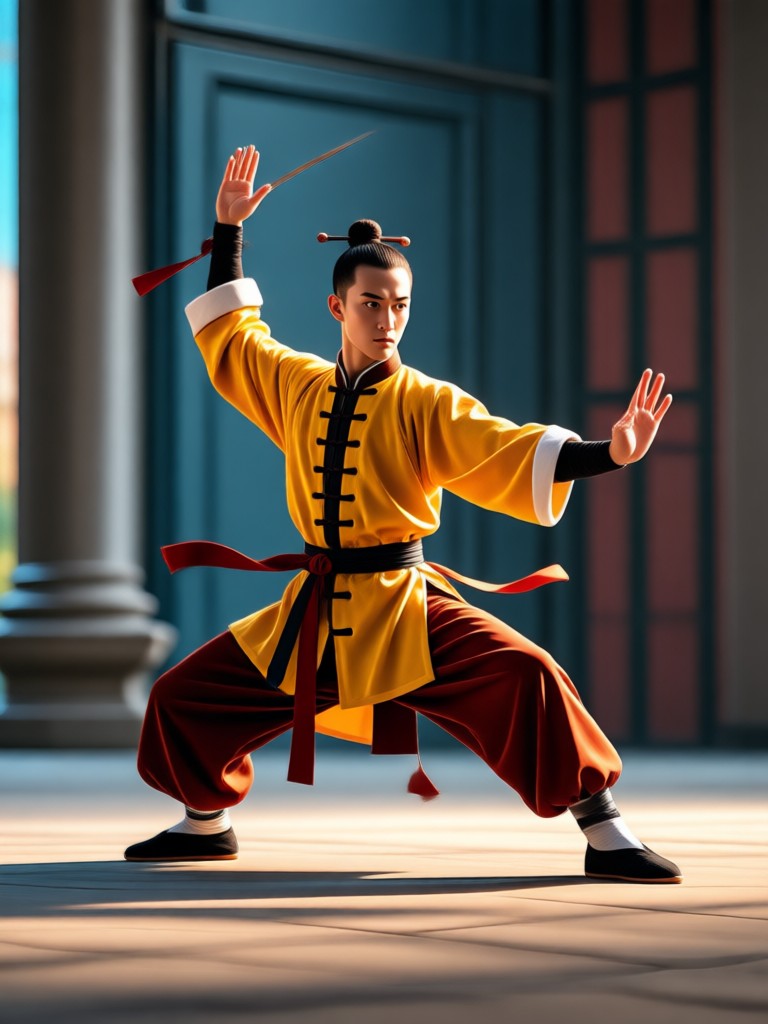 Training montage with multiple martial arts moves