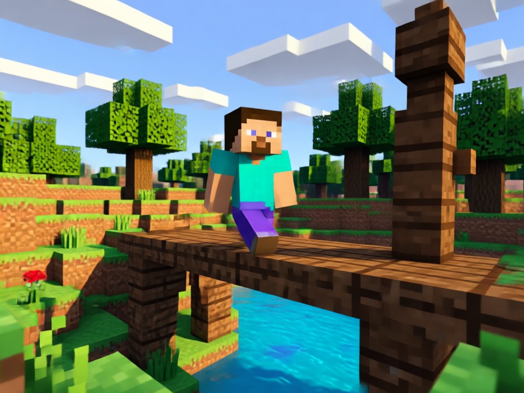 Text description turned into a Minecraft scene