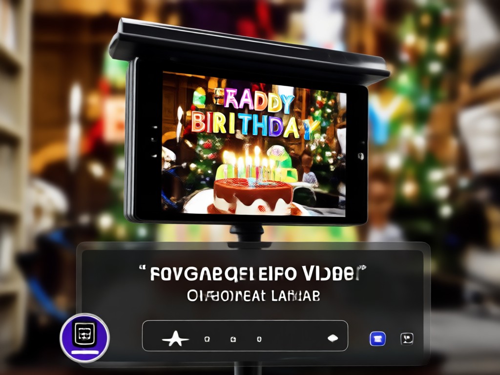 Birthday photo slideshow creation