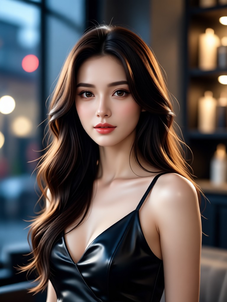 Boudoir style with artistic AI lighting