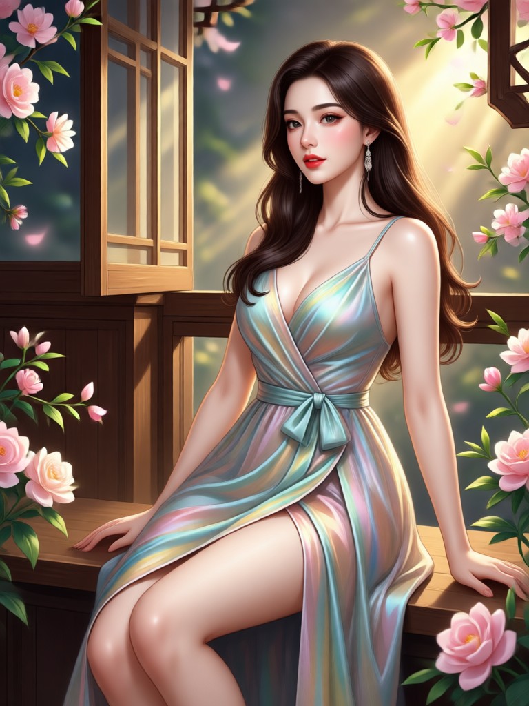 Photorealistic AI Babe with detailed features