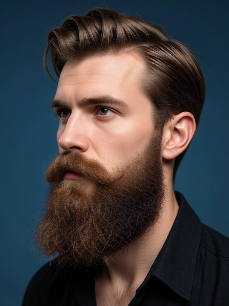 AI beard filter on different ethnicity
