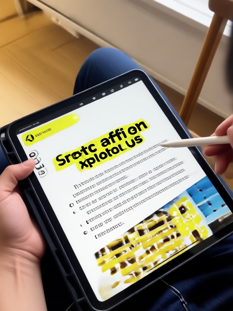 Smartphone displaying a text overlay design app