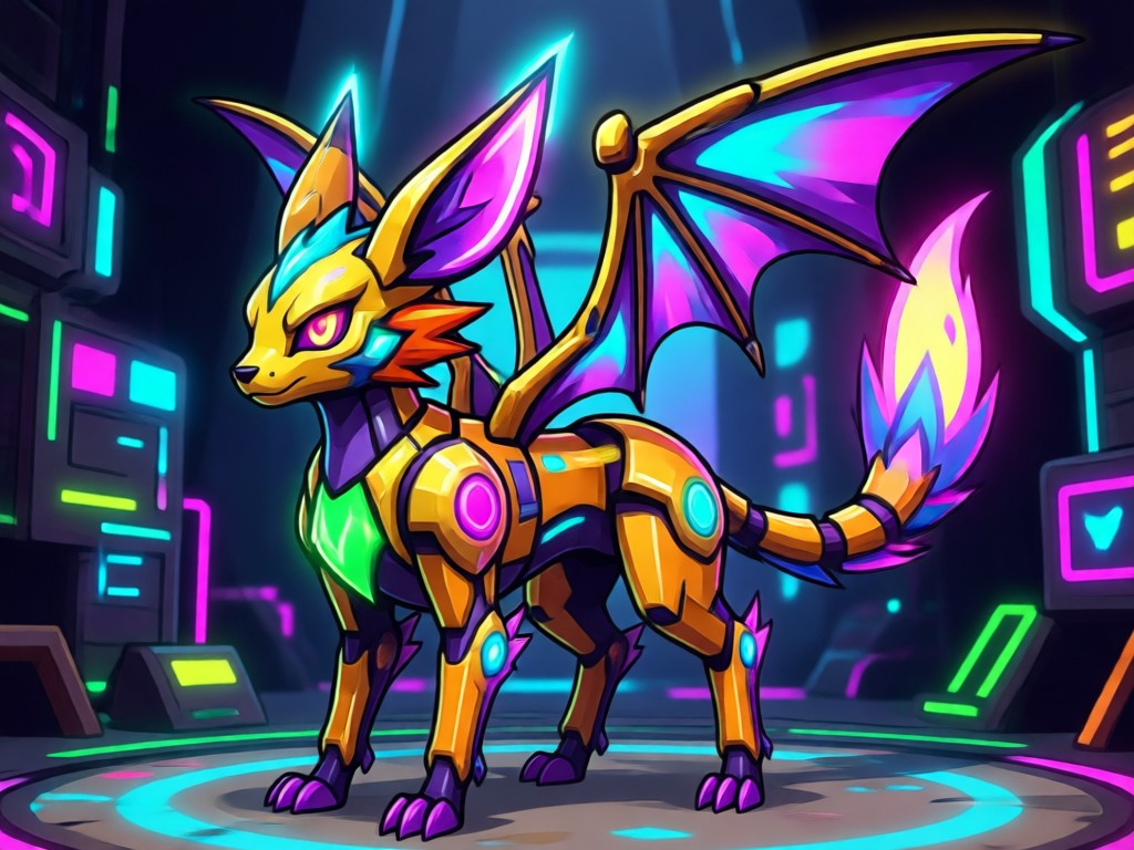 A three stage Fakemon evolution line