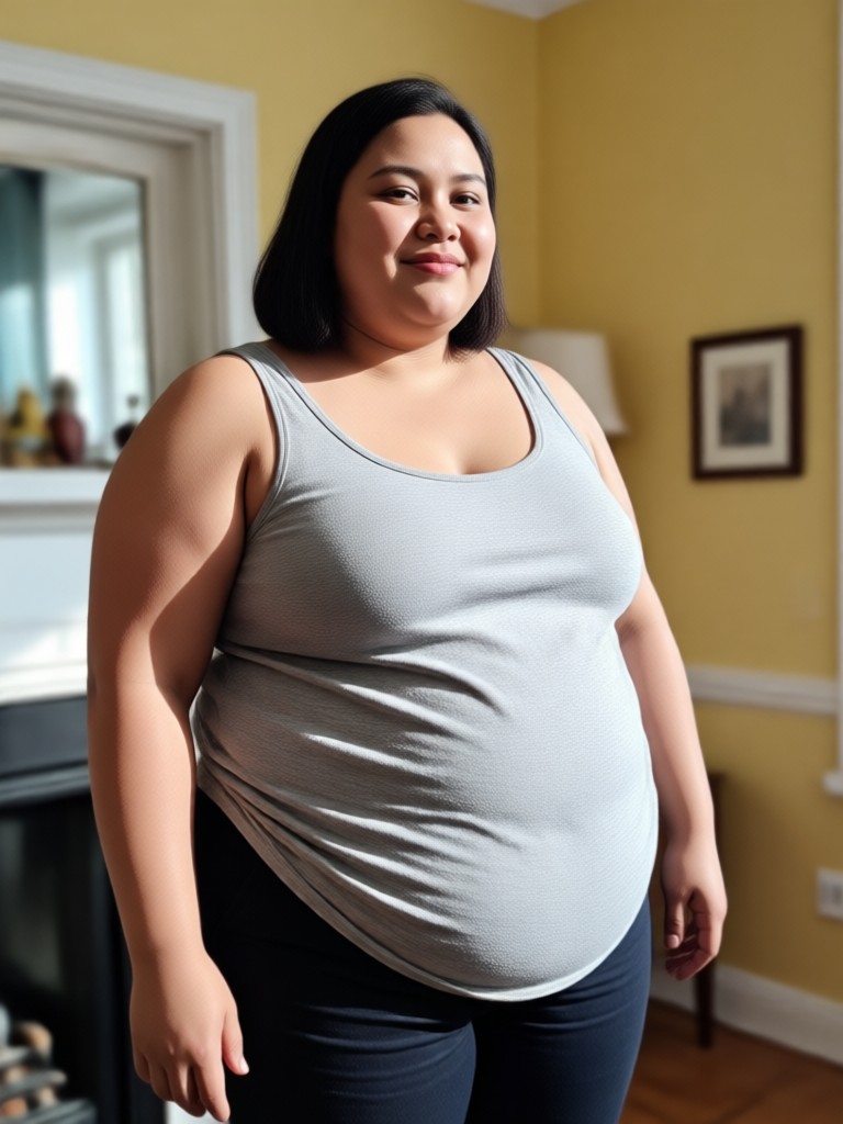 Virtual try on heavier body type