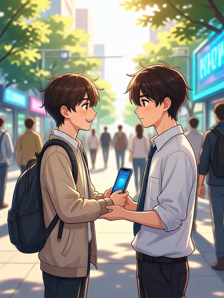 Boyfriend AI with cinematic lighting