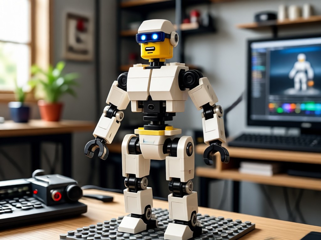 Contoh gaya seni Lego yang berbeda