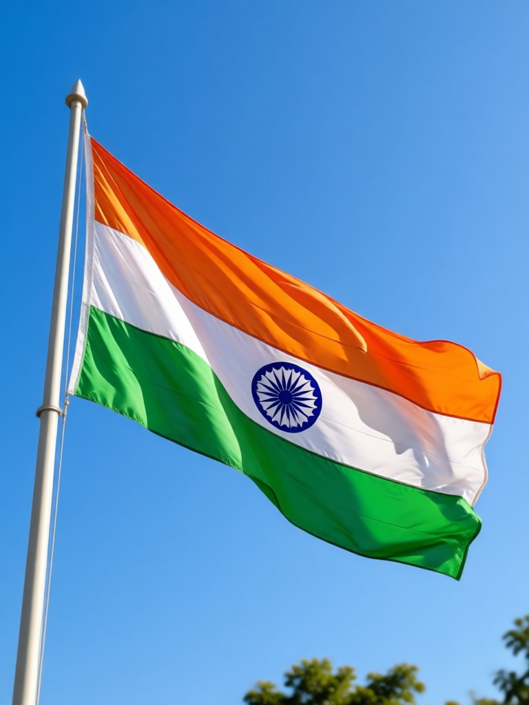 AI generated historical figure with Tiranga