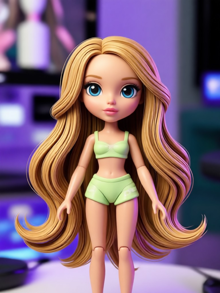 Muñeca Bratz deportiva en ropa atlética transformada