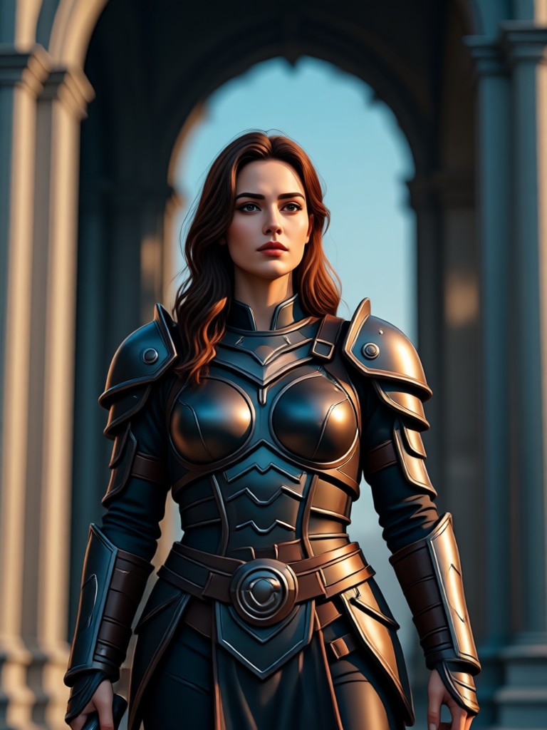Royal fantasy character cinematic portrait