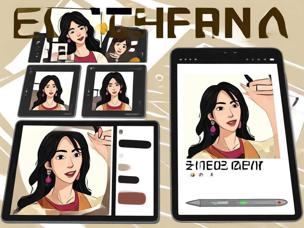 App showing a variety of font styles applied to a photo