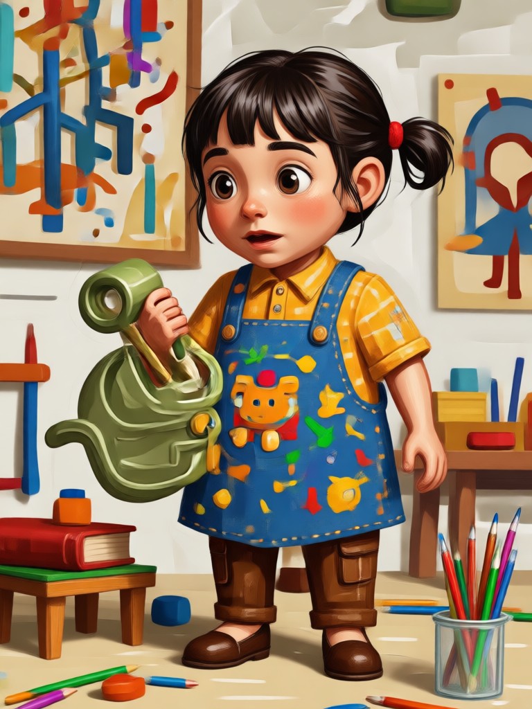 Childhood image with birthday party theme