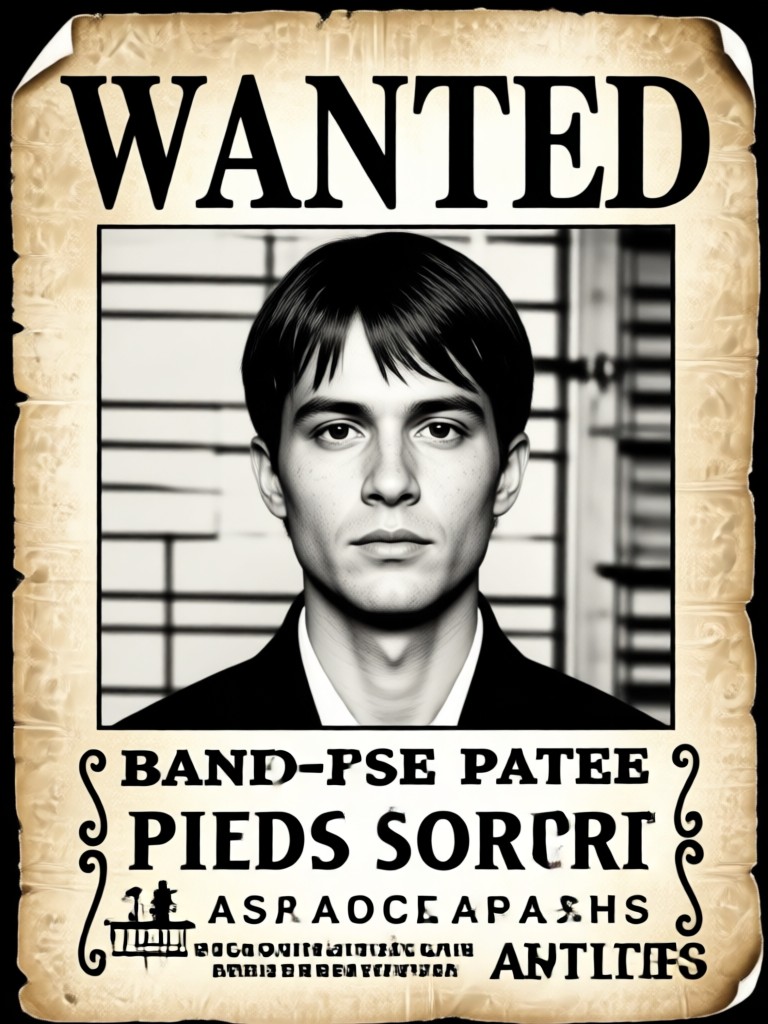 Fantasy elf wanted poster creation