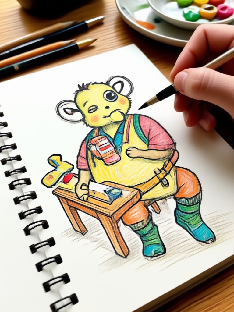 Mobile app for sketching images online