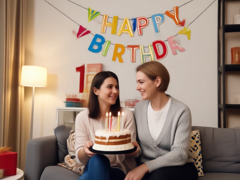 Adding a personalized message to a birthday video