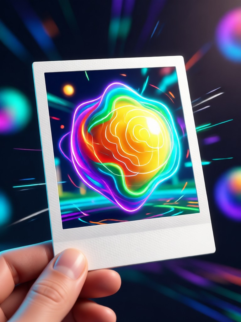 Mobile app creating a 3D polaroid video