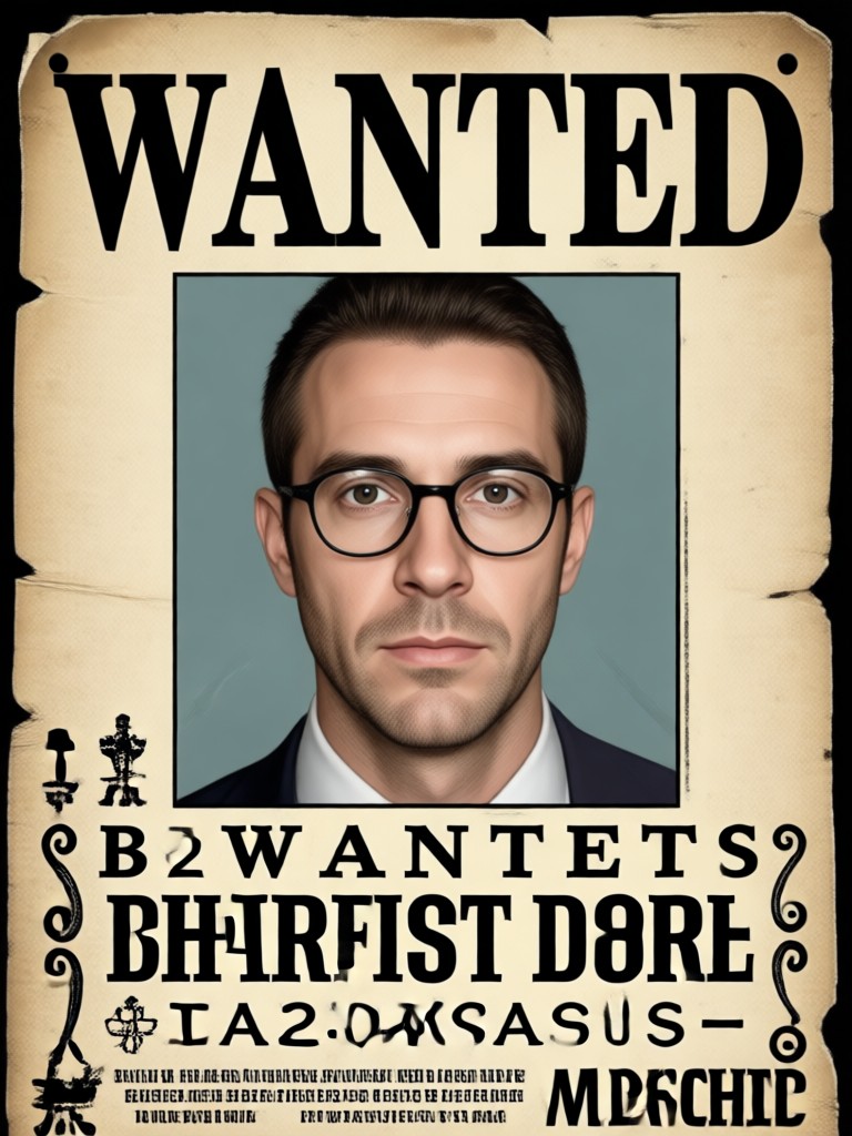 Classic Vintage FBI Most Wanted Template