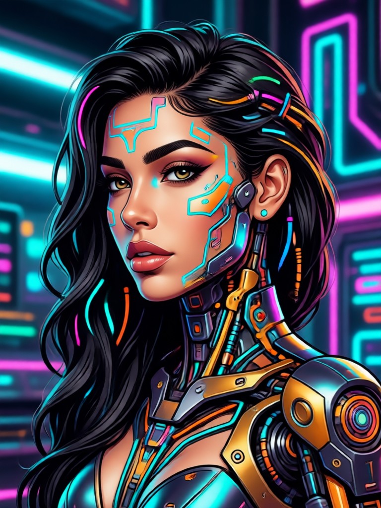 Retrato realista de IA con rasgos latinos clásicos