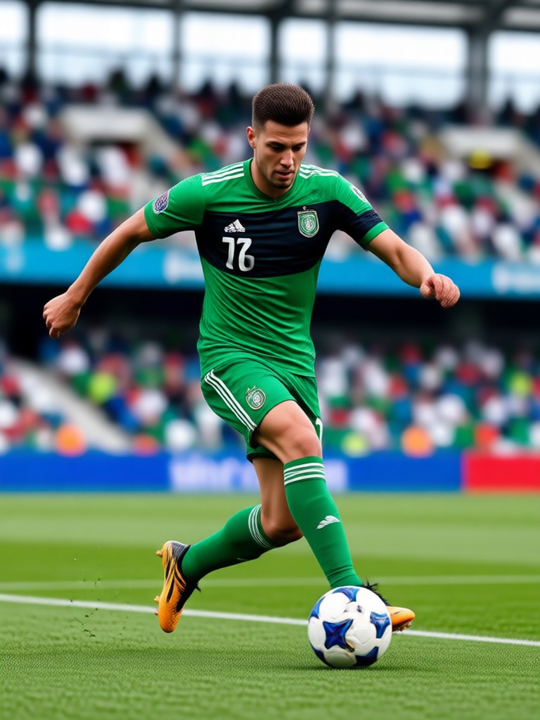 AI FIFA filter male striker avatar celebration