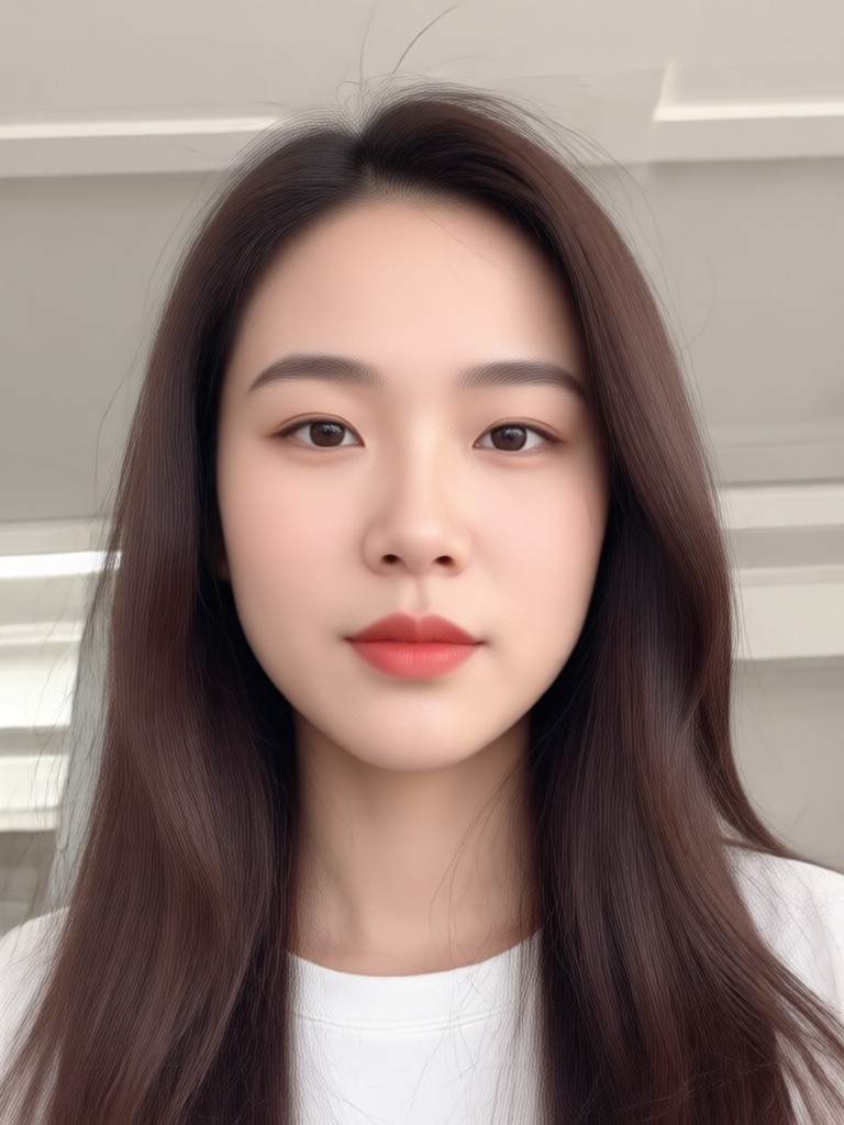 Mobile phone showing AI passport photo maker app