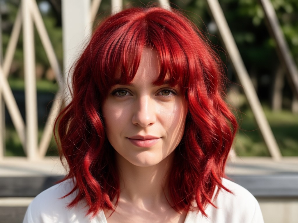 Gallery of different red hair shades from copper to scarlet