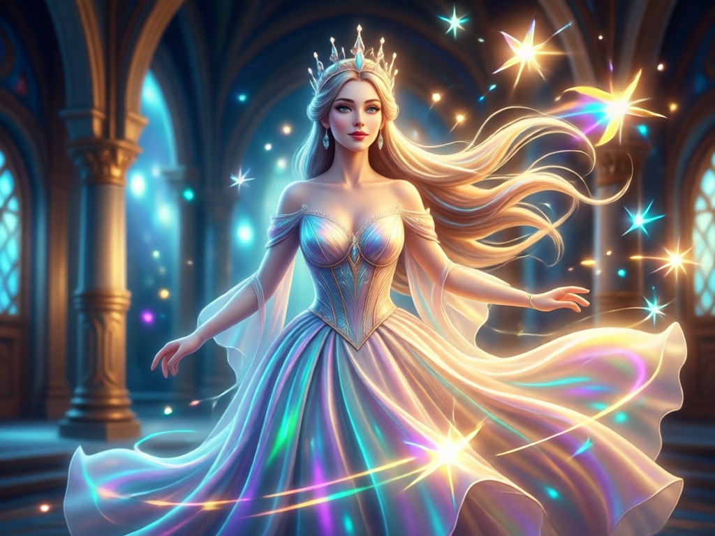Processo de upload e geração da transformação de princesa por IA