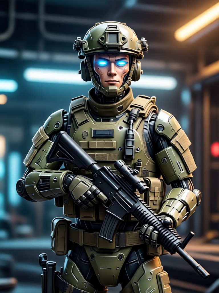 Tactical police SWAT AI