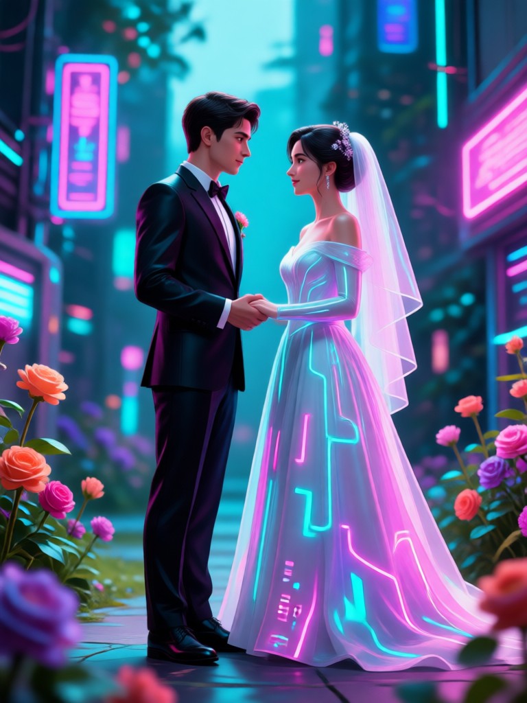 Königliche Hochzeit KI-generiertes Bild