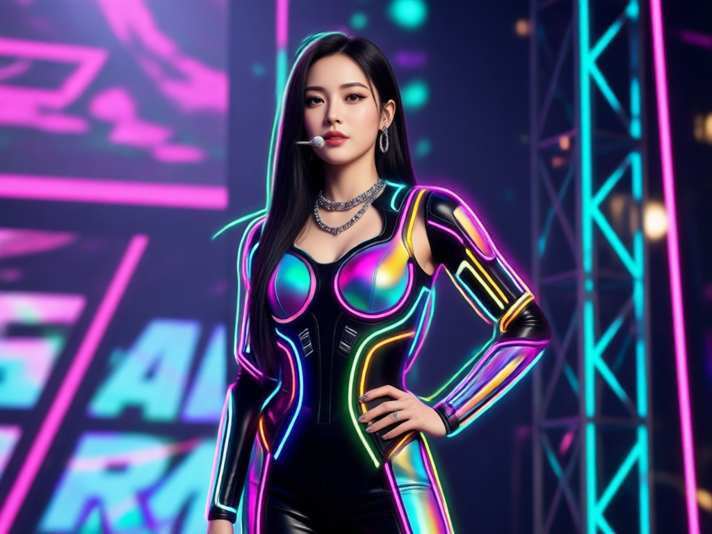 Visual comparison of original photo and AI K-Pop idol result